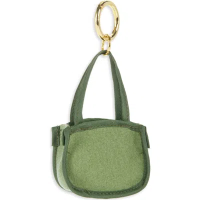 Leith Stuffed Bag Charm In Green