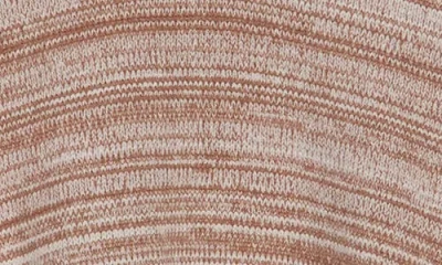 Wishlist Mélagne Stripe Pullover Sweater In Brown