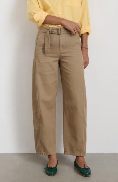 Alex Mill Ninth Street Cotton Twill Pants In Brown