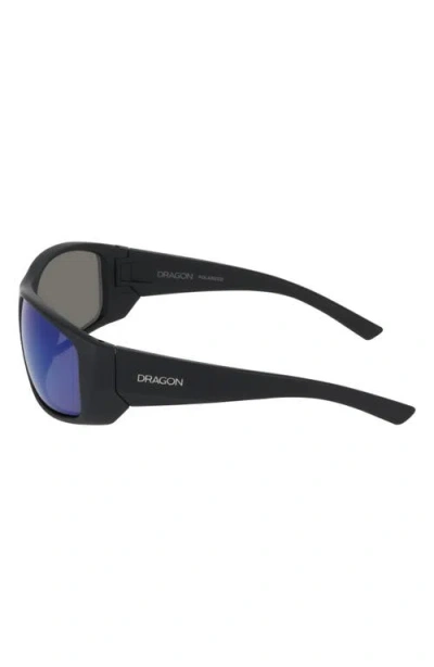 Dragon 64mm Oversize Rectangular Sunglasses In Blue