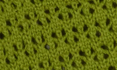 Wishlist Twist Front Open Knit Cardigan In Green