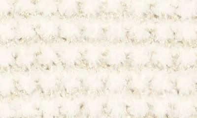 Wishlist Bubble Texture Lurex Knit Sweater In Neutral