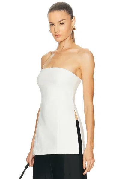 Eaves Bennet Tech Suiting Top In White