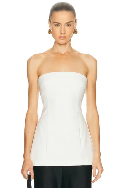 Eaves Bennet Tech Suiting Top In White