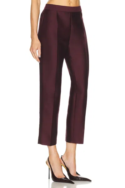 Adam Lippes Mika Pant In Burgundy