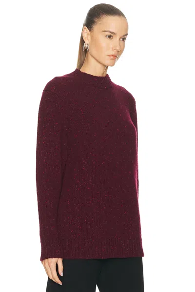 Gabriela Hearst Alfie Sweater In Burgundy