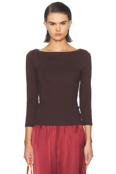 Flore Flore Steffi Tee In Burgundy