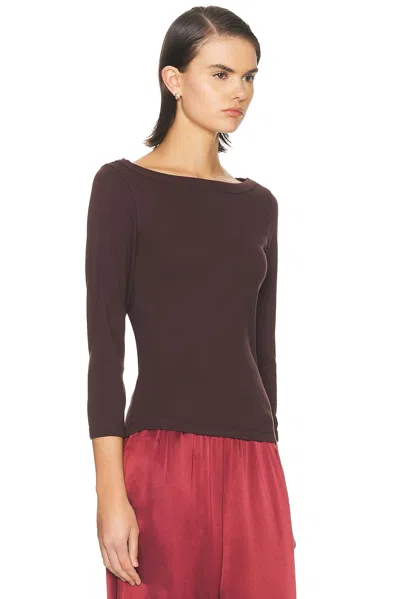 Flore Flore Steffi Tee In Burgundy