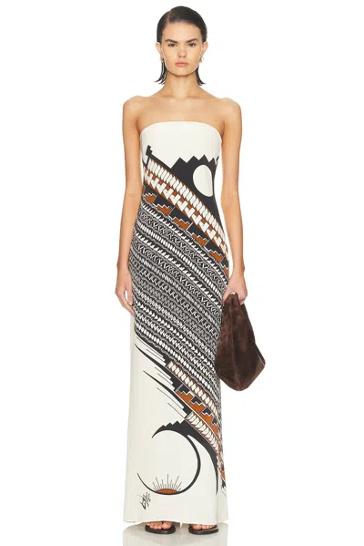 Heirlome Alex Jurado Dress In Ivory Multi In Neutral