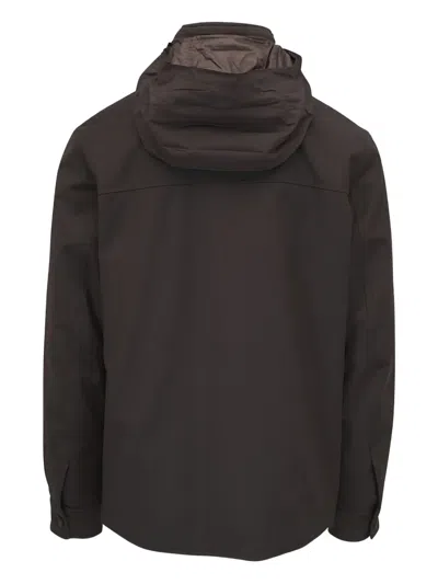 Moorer Vido-skt Hooded Pocket Coat In Burgundy