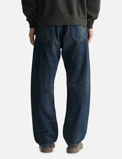 Neighborhood Washed Denim Dp Basic Pants In Blue