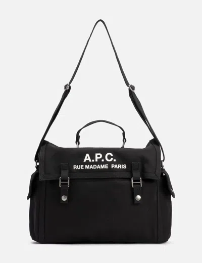 Apc A.p.c. Men Shoulder Bag With Logo In Black