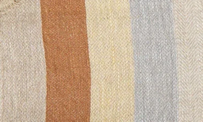 Pom Pom At Home Burke Oversize Linen Throw Blanket In Brown