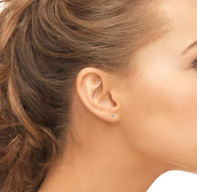 Donatello Gian Sterling Silver Screw-back Round Small Studs In Metallic