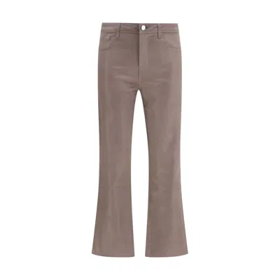 L'agence Kendra Mock Pocket Flared Trousers In Brown