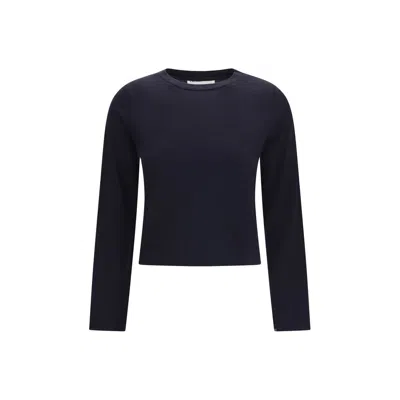 Extreme Cashmere N 451 Lisa Cotton Cashmere Top In Blue
