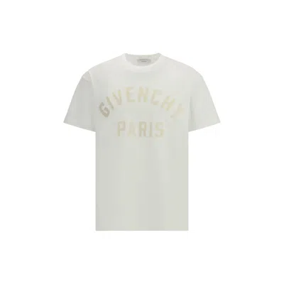 Givenchy White T-shirt With Maxi Logo On The Front In Cotton Man In White