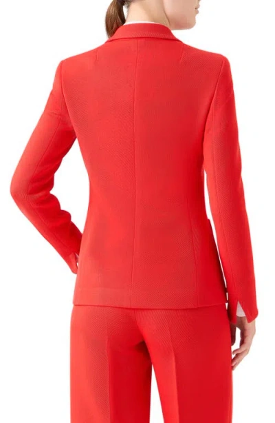 Akris Punto Wool Garbardine Blazer In Red