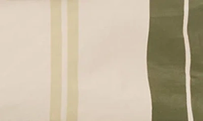 Aloha Collection Mini Market Stripe Water Resistant Tyvek® Zip Pouch In Neutral