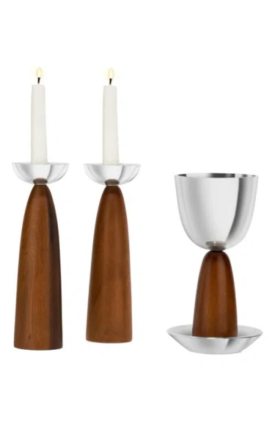Nambe Unity Sabbath Candlesticks In Brown