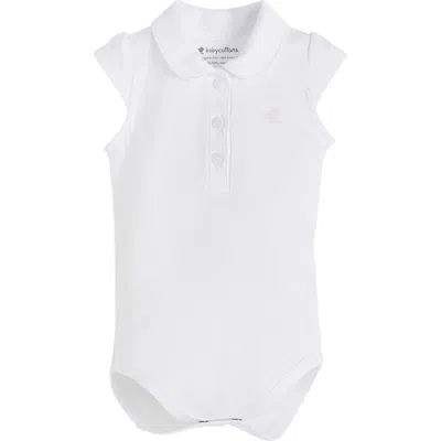 Babycottons Pima Colors Bodysuit For Infant In White