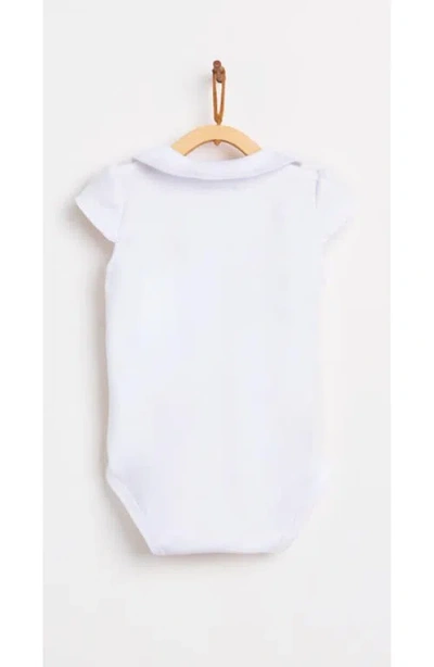 Babycottons Pima Colors Bodysuit For Infant In White