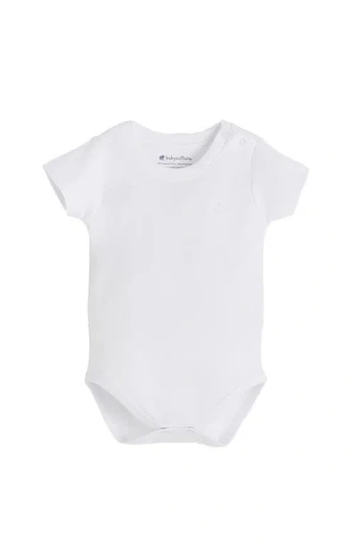 Babycottons Pima Colors Bodysuit For Infant In White