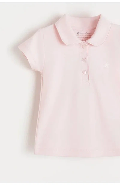 Babycottons Essential Collared T-shirt For Little Kid In Pink
