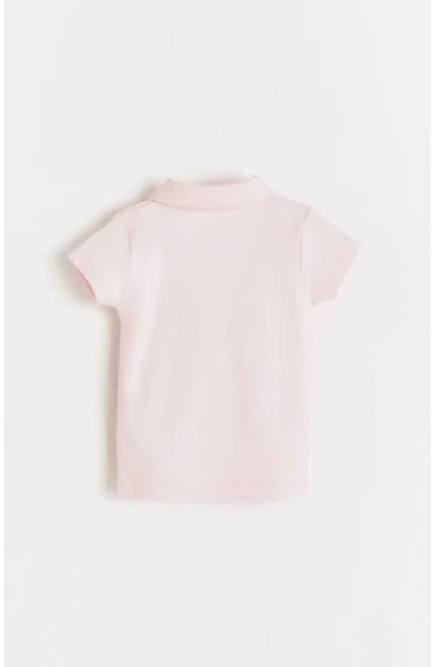 Babycottons Essential Collared T-shirt For Little Kid In Pink