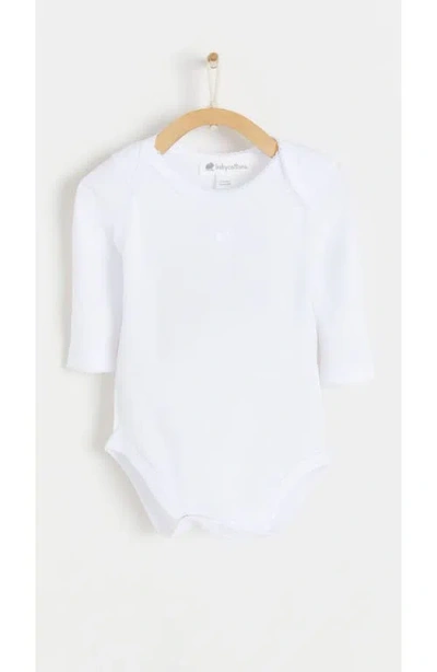 Babycottons Logo Long Sleeve Bodysuit 2-pack For Infant In White