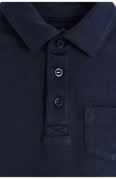 Babycottons College Polo Shirt For Toddler In Blue