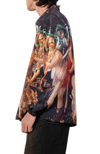 Pleasures Facial Recognition Cotton Coach Jacket In Multi