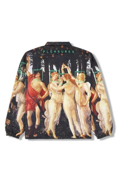 Pleasures Facial Recognition Cotton Coach Jacket In Multi