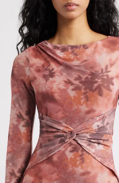 Petal And Pup Petal & Pup Nash Long Sleeve Body-con Dress In Pink