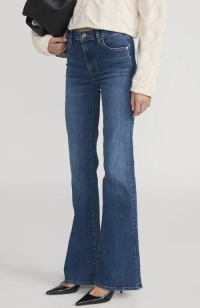 Frame The Icon Flared Jeans In Blue