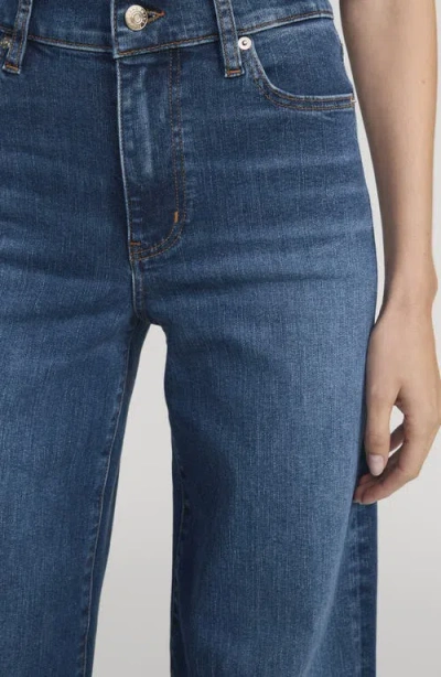 Frame Le Jane Faded High-rise Straight-leg Jeans In Dark Denim