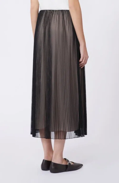 Weekend Max Mara Woman Midi Skirt Gold Size Xxl Polyester In Black