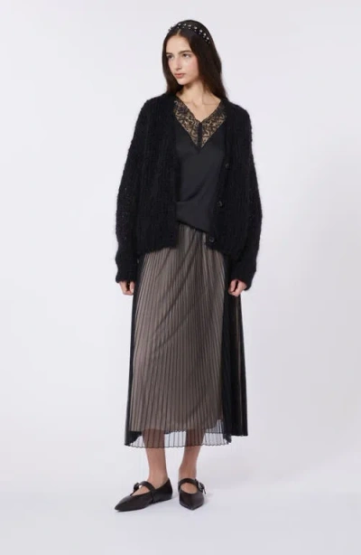 Weekend Max Mara Woman Midi Skirt Gold Size Xxl Polyester In Black