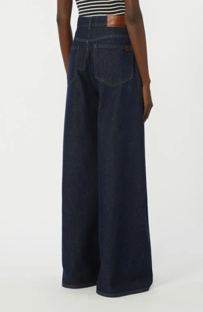 Weekend Max Mara Bella Wide Leg Jeans In Blue