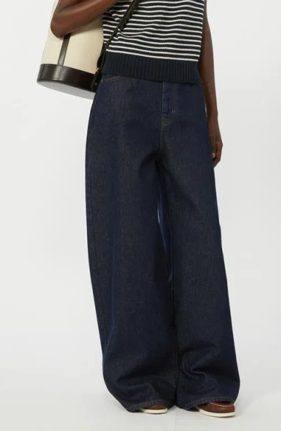Weekend Max Mara Bella Wide Leg Jeans In Blue
