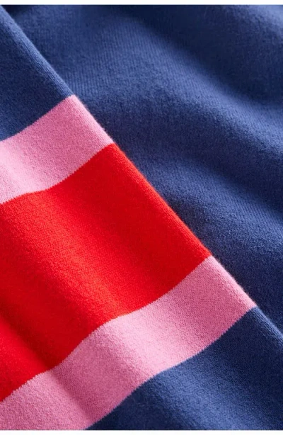 Boden Lara Relaxed Cotton Cardigan Denim Blue