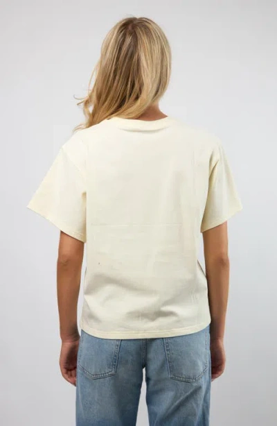 Viens Avec Moi Caviar Boxy Cotton Graphic T-shirt In White