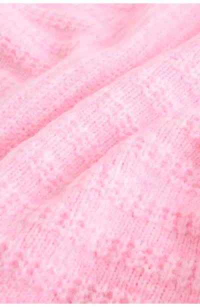Next V-neck Ribbed Sweater In Pink