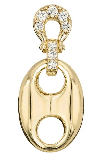 Athra Luxe Pavé Horsebit Drop Earrings In Gold