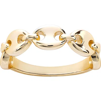 Athra Luxe Half Mariner Band Ring In Gold
