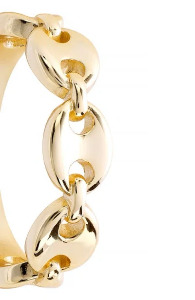 Athra Luxe Half Mariner Band Ring In Gold