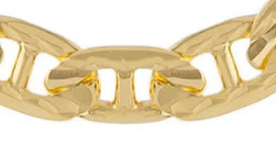 Athra Luxe Diamond Cut Link Necklace In Gold