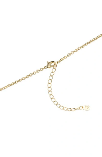 Athra Luxe Pavé Horsebit Necklace In Gold