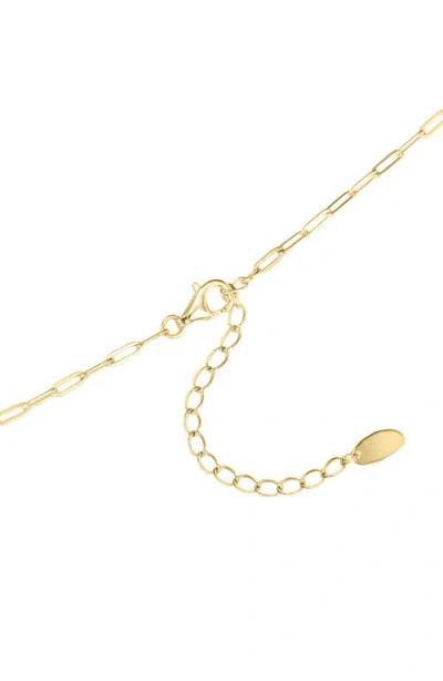Athra Luxe Pavé Duo Interlock Necklace In Gold