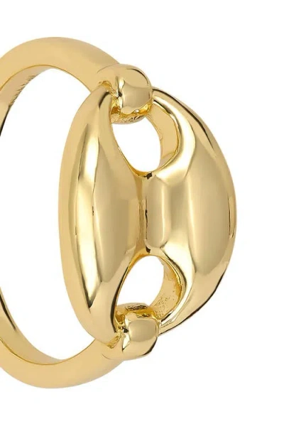 Athra Luxe Bold Mariner Link Ring In Gold